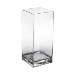 10"H X 5" X 5" SQUARE OPEN TALL RECTANGLE VASE