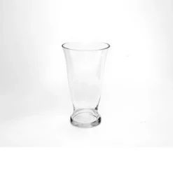 10"H X 5.5” GLASS CONE CUP VASE