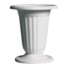 11 1/4" Pedestal Urn - White -Quality Wholesale Shop 11 1 4 pedestal urn white