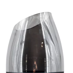 13.5”H X 7.5”BLACK BULLET WITH SILVER SLANT -Quality Wholesale Shop 135h x 75black bullet with silver slant 1