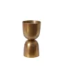 14.75”H X 7.75” GOLD METAL LUMOS FOOTED URN -Quality Wholesale Shop 1475h x 775 gold metal lumos footed urn