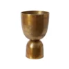 19”H X 12” GOLD METAL LUMOS FOOTED URN -Quality Wholesale Shop 19h x 12 gold metal lumos footed urn