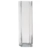 20"H X 6" X 6" CLEAR GLASS SQUARE OPEN