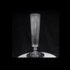 22”H X 5.5” GLASS FLUTED BESPOKE LIKE TRUMPET VASE
