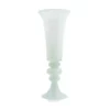 30"H X 11" WHITE GLASS REVERSIBLE TRUMPET -Quality Wholesale Shop 30h x 11 white glass reversible trumpet