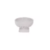 4.25”H X 7.25” WHITE WASH TERRACOTTA COMPOTE/PEDESTAL