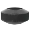 4”H X 8” BLACK GLASS FLUTED SAUCER -Quality Wholesale Shop 4h x 8 black glass fluted saucer