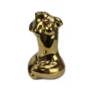 7.5”h X 4.75” GOLD CERAMIC MODEL SILHOUETTE BUD VASE -Quality Wholesale Shop 75h x 475 gold ceramic model silhouette bud vase