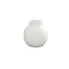7.75”H X 7.25” MATTE WHITE CERAMIC BOTTLE RING BELLIED VASE -Quality Wholesale Shop 775h x 725 matte white ceramic bottle ring bellied