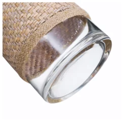 8”H X 4” BOHO STYLE BURLAP WICKER BUD VASE -Quality Wholesale Shop 8h x 4 boho style burlap wicker bud vase 3