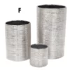 8"H X 5" SILVER ETCH CERAMIC CYLINDER -Quality Wholesale Shop 8h x 5 silver etch ceramic cylinder