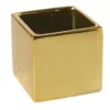 8X8X8 GOLD SHINY CERAMIC CUBE -Quality Wholesale Shop 8x8x8 gold shiny ceramic cube