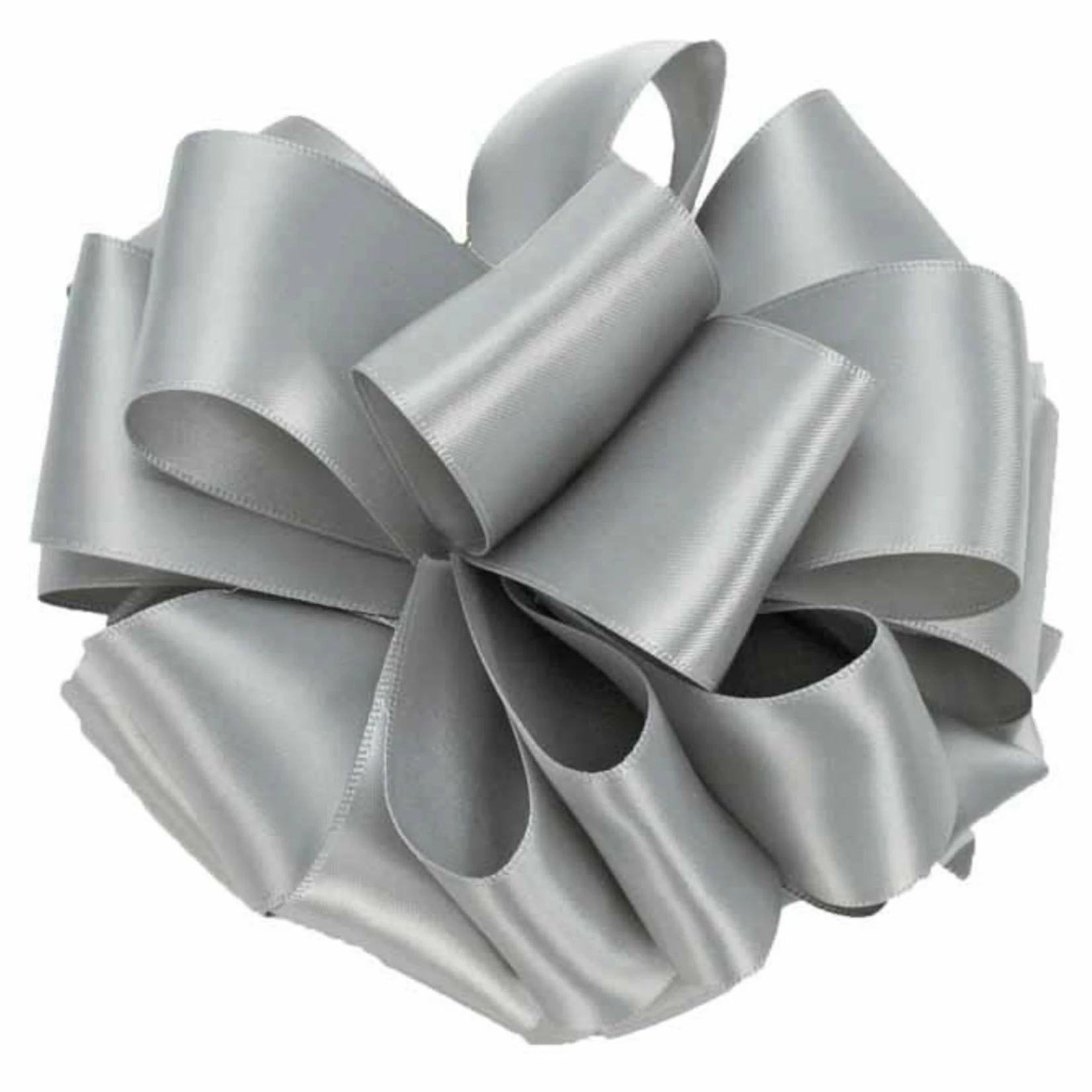 #9, 50 YD, DOUBLE FACE SATIN RIBBON “SILVER” 3 #9, 50 YD, DOUBLE FACE SATIN RIBBON “SILVER”