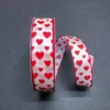 #9 , WHITE WITH RED HEARTS, 50 YDS -Quality Wholesale Shop 9 white with red hearts 50 yds