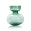 9.75’H X 8.75” GREEN GLASS DOBLE VASE -Quality Wholesale Shop 975h x 875 green glass doble vase