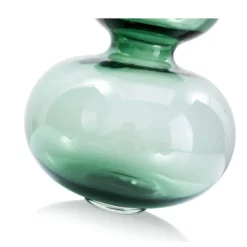 9.75’H X 8.75” GREEN GLASS DOBLE VASE -Quality Wholesale Shop 975h x 875 green glass doble vase 3