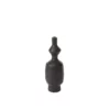 10.25”H X 3.25” BLACK CERAMIC OAXACA BUDVASE -Quality Wholesale Shop accent decor 1025h x 325 black ceramic oaxaca budv