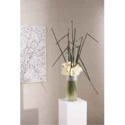 10”H X 5” WHITE GLASS PALOMA VASE -Quality Wholesale Shop accent decor 10h x 5 white glass paloma vase 2