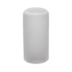 10”H X 5” WHITE GLASS PALOMA VASE