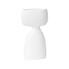 11.5”H X 6” X 2.25” WHITE CERMAMIC NADIR VASE -Quality Wholesale Shop accent decor 115h x 6 x 225 white cermamic nadir v