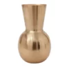 11.75"H X 7" METAL GOLDEN LOVE VASE -Quality Wholesale Shop accent decor 1175h x 7 metal golden love vase