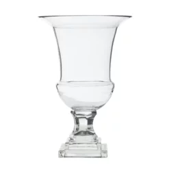 11.75”H X 8” CLEAR Ellewood Urn (AD)