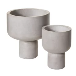 11”H X 10.5” GREY CONCRETE FRESNO PLANTER -Quality Wholesale Shop accent decor 11h x 105 grey concrete fresno plante 4