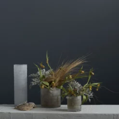 12.5”H X 4.25” WHITE FROSTED GLASS KYRENIA VASE -Quality Wholesale Shop accent decor 125h x 425 white frosted glass kyreni 1