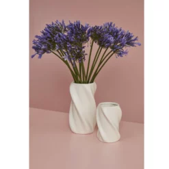 12”H X 6.75” WHITE CERAMIC FLORIAN VASE -Quality Wholesale Shop accent decor 12h x 675 white ceramic florian vase 2