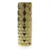 16”H X 5.25” GOLD CERAMIC CYLINDER ARCHITECT VASE -Quality Wholesale Shop accent decor 16h x 525 gold ceramic cylinder archi