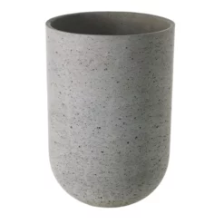 20”H X 13.75” GREY FIBER GLASS SEAPORT PLANTER