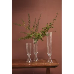 29.5”H X 8.25” WEDDING CENTERPIECE GLASS PICCOLO VASE -Quality Wholesale Shop accent decor 295h x 825 wedding centerpiece glass 2