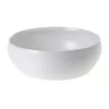 3.5”h X 10.5”D SIMPLY LOW BOWL/CYLINDER CERAMIC WHITE (AD)