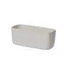 4”H X 10” X 4.5” WHITE CERAMIC EVVA TROUGH LOW AND LONG OVAL RECTANGLE -Quality Wholesale Shop accent decor 4h x 10 x 45 white ceramic evva troug