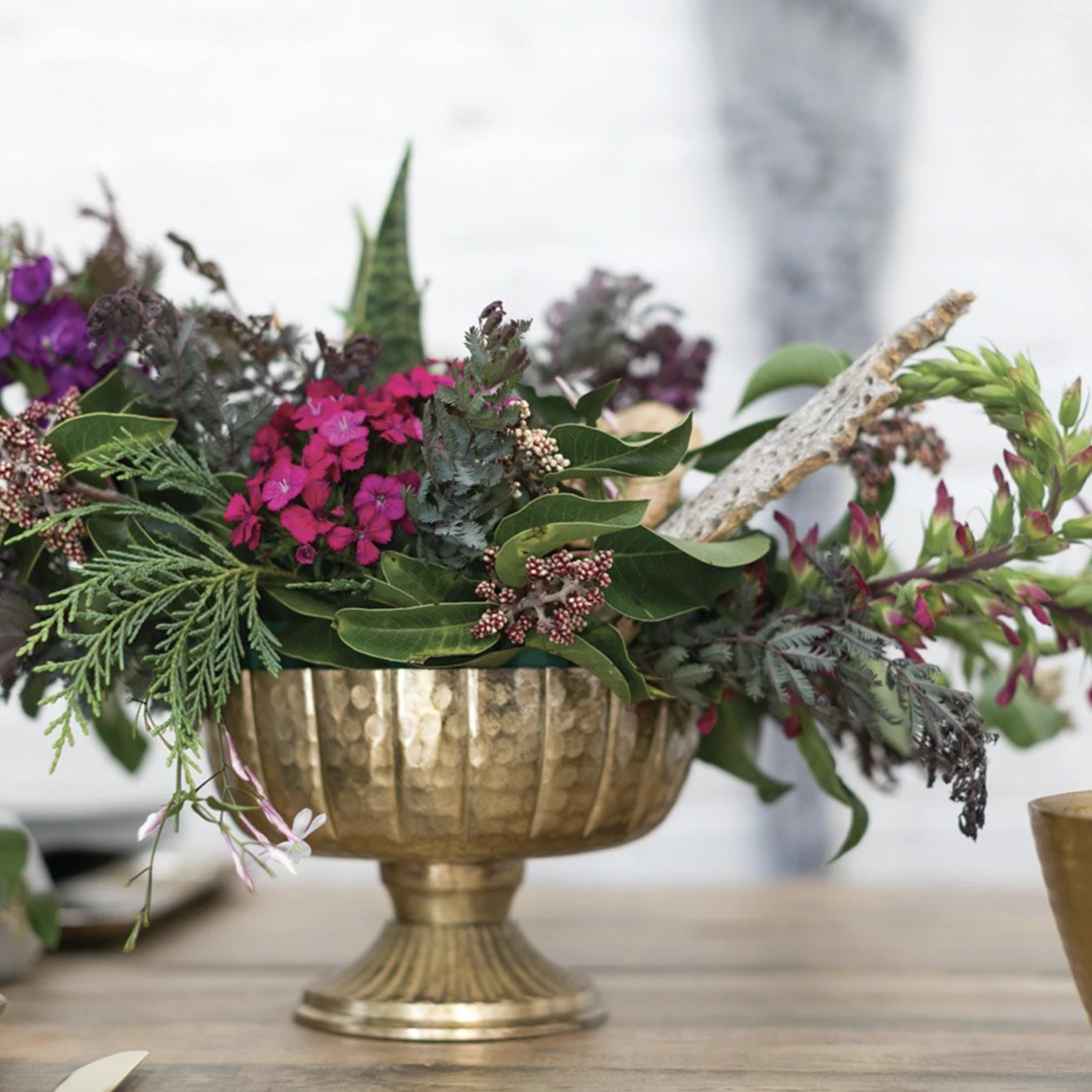 5.5”h X 8” GOLD LITA METAL COMPOTE (AD) 4 5.5”h X 8” GOLD LITA METAL COMPOTE (AD) - Image 2