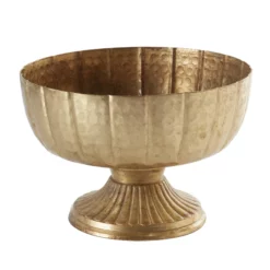 5.5”h X 8” GOLD LITA METAL COMPOTE (AD)