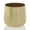 6” X 6” GOLD TULUM POT -Quality Wholesale Shop accent decor 6 x 6 gold tulum pot