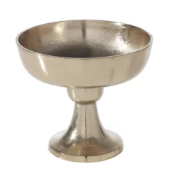 6.75"H X 7.75" COPPER METAL VIENNA COMPOTE