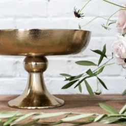 6.75"H X 7.75" COPPER METAL VIENNA COMPOTE -Quality Wholesale Shop accent decor 675h x 775 copper metal vienna compot 3