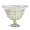 6”H X 8”D BALERI GLASS COMPOTE (AD) -Quality Wholesale Shop accent decor 6h x 8d baleri glass compote ad