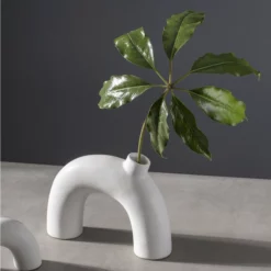 7.5”H X 10.25” MATTE WHITE CERAMIC ELIA BUD VASE -Quality Wholesale Shop accent decor 75h x 1025 matte white ceramic elia b 1