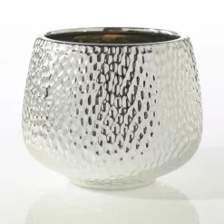 8'' X 6’' SILVER Supernova Pot And Vase (AD)