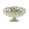 8.25"x 4”H CHIARA GLASS COMPOTE (AD) -Quality Wholesale Shop accent decor 825x 4h chiara glass compote ad