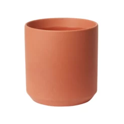 9”H X 8.75” TERRACOTTA CERAMIC KENDALL VASSE/POT