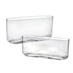 Clear Large Ovals H-8"" X Top-16""x3""