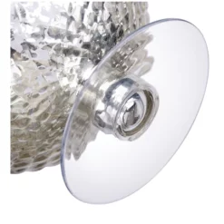 H:7.5" D:12 MERCURY SILVER GLASS LOW PEDESTAL COMPOTE -Quality Wholesale Shop h75 d12 mercury silver glass low pedestal compote 2