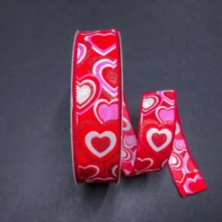 PINK & RED HEARTS 1.5'' X 50YDS