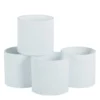 ROUND EMBOSSED WHITE CEMENT CYL 6.2’’(4) -Quality Wholesale Shop round embossed white cement cyl 624