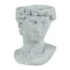 WHITEWASH CEMENT ALEXANDER STONE HEAD 10.5"H X 8" X 7" (5.25" OPENING)